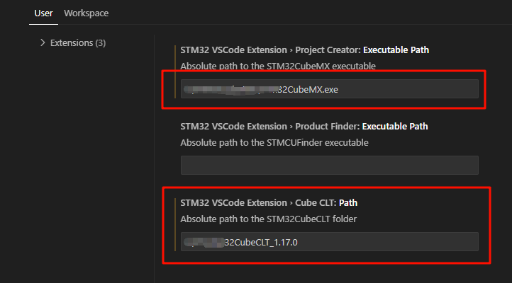 STM32 VS Code Extension设置